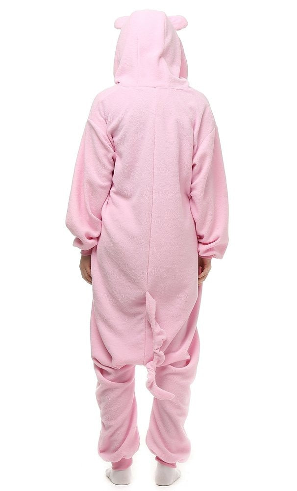 Kigurumi Świnka Onesie Piżama Kostium Damski Różowy M 160-169cm