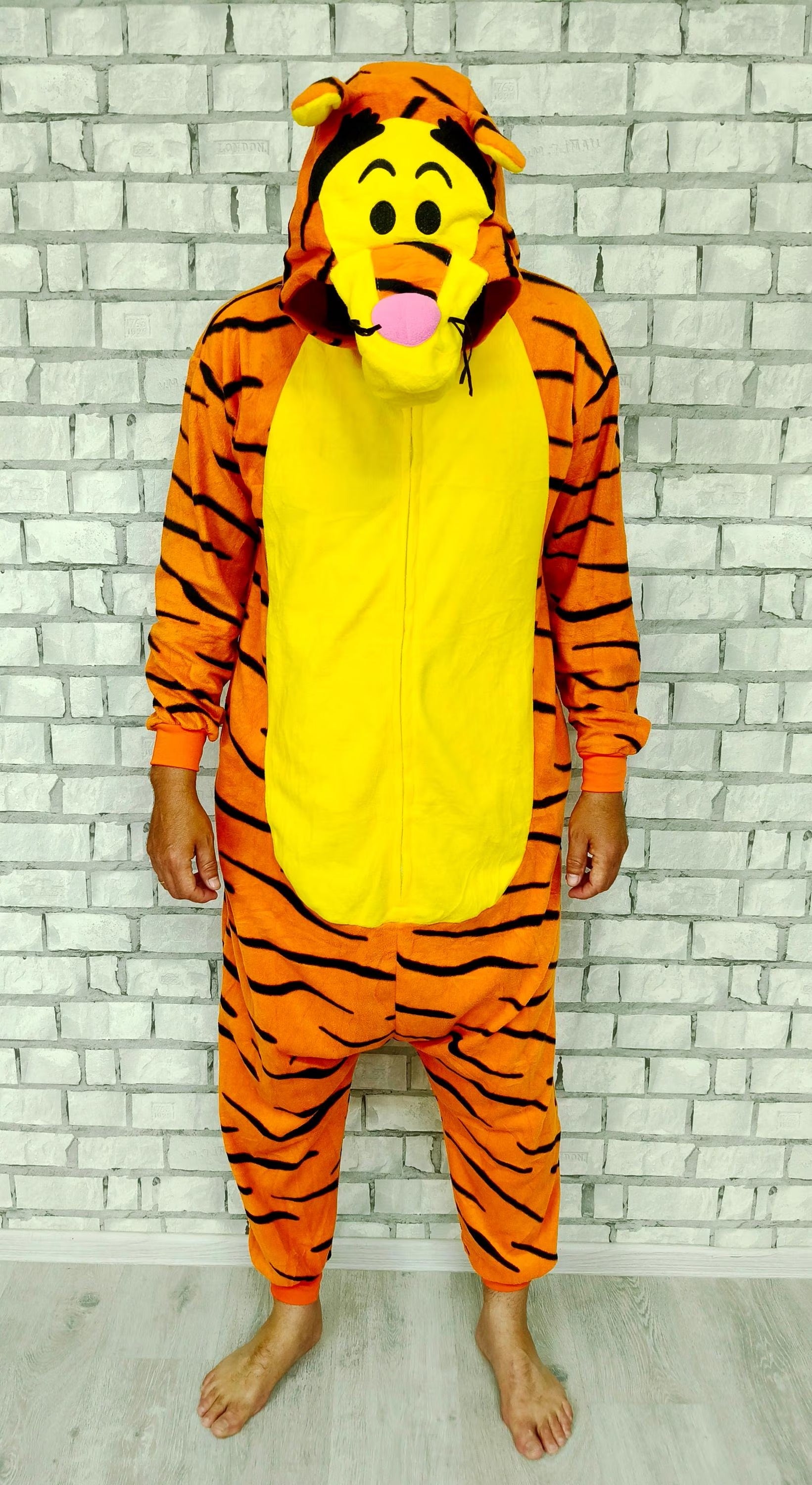 Piżama Jednoczęściowa TYGRYS Kostium Cosplay Kombinezon 146–159cm