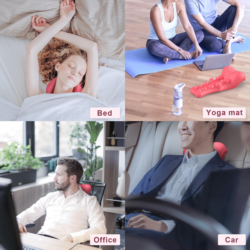 Relaksator szyi i pleców, masażer karku, Przenośny rozciągacz do domu biura