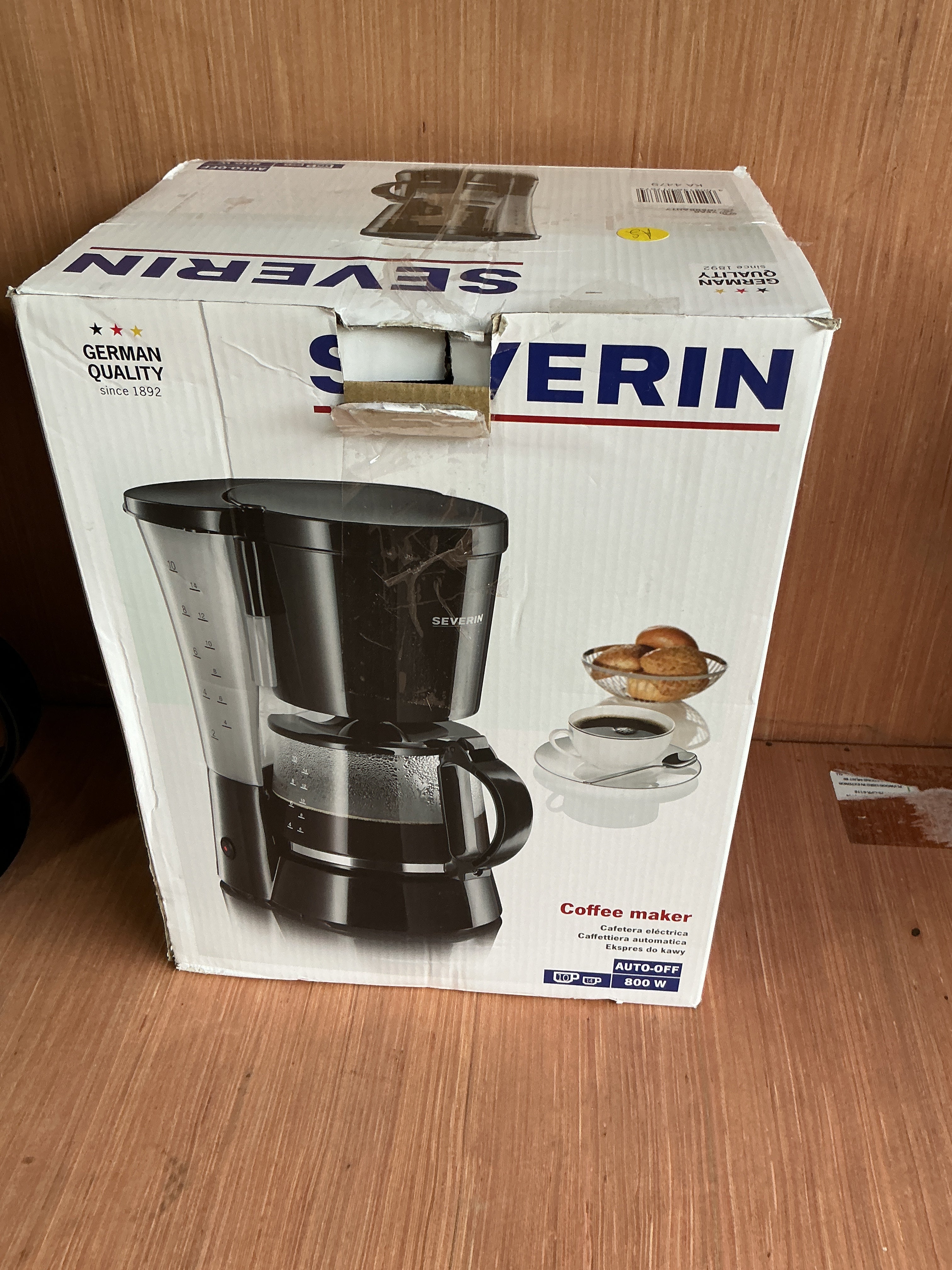 Severin KA 4479 ekspres przelewowy czarny
