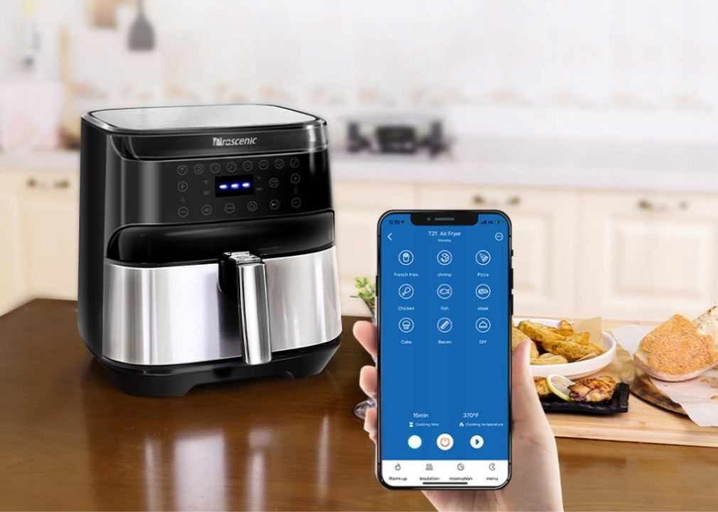 Frytkownica beztłuszczowa PROSCENIC T21 Air Fryer 1700W 5,5L 8 PROGRAMÓW